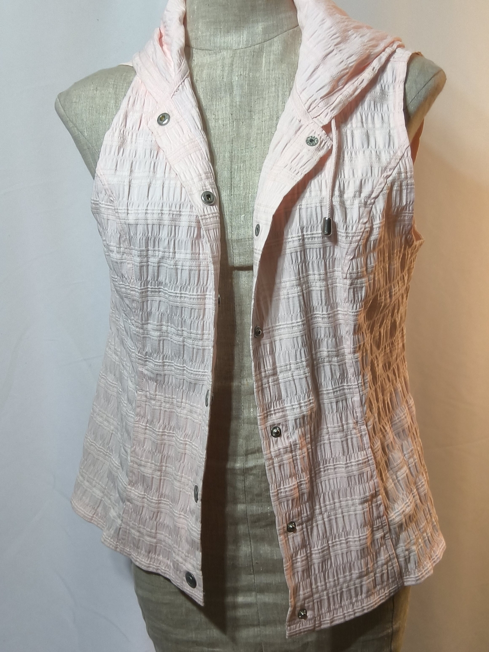 Christopher & Banks Light Pink Sleeveless Hooded Tank Size M